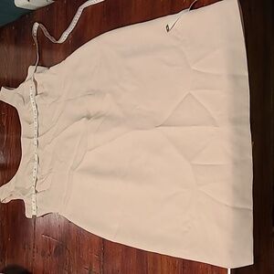 Great condition  beige/ cream sheet dress. Zipper in back